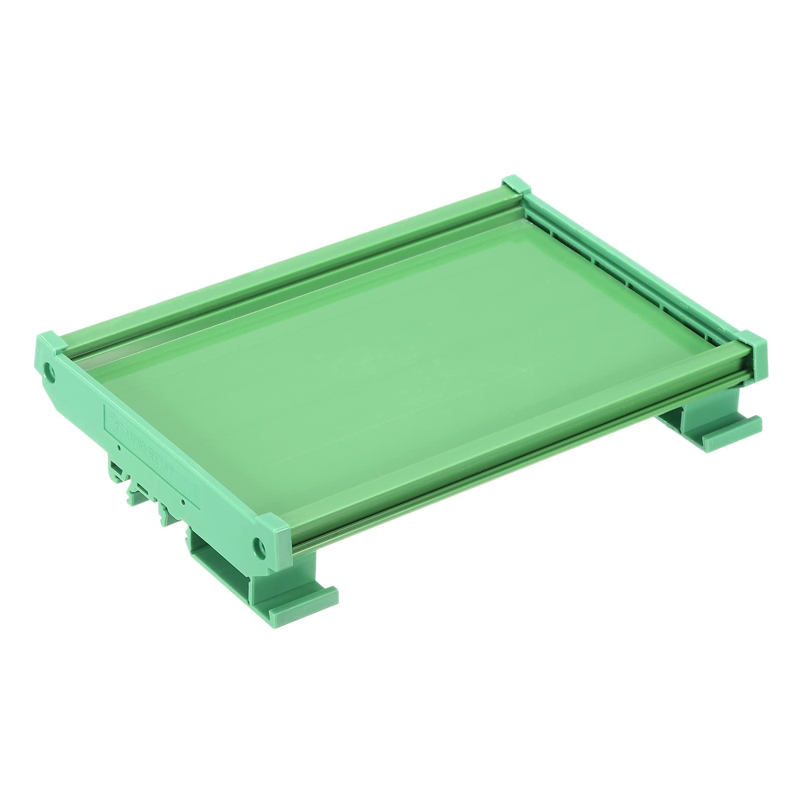 sourcing map PCB DIN Carril Montaje Portador, Circuito Placa Montaje Soporte 100x160mm Verde
