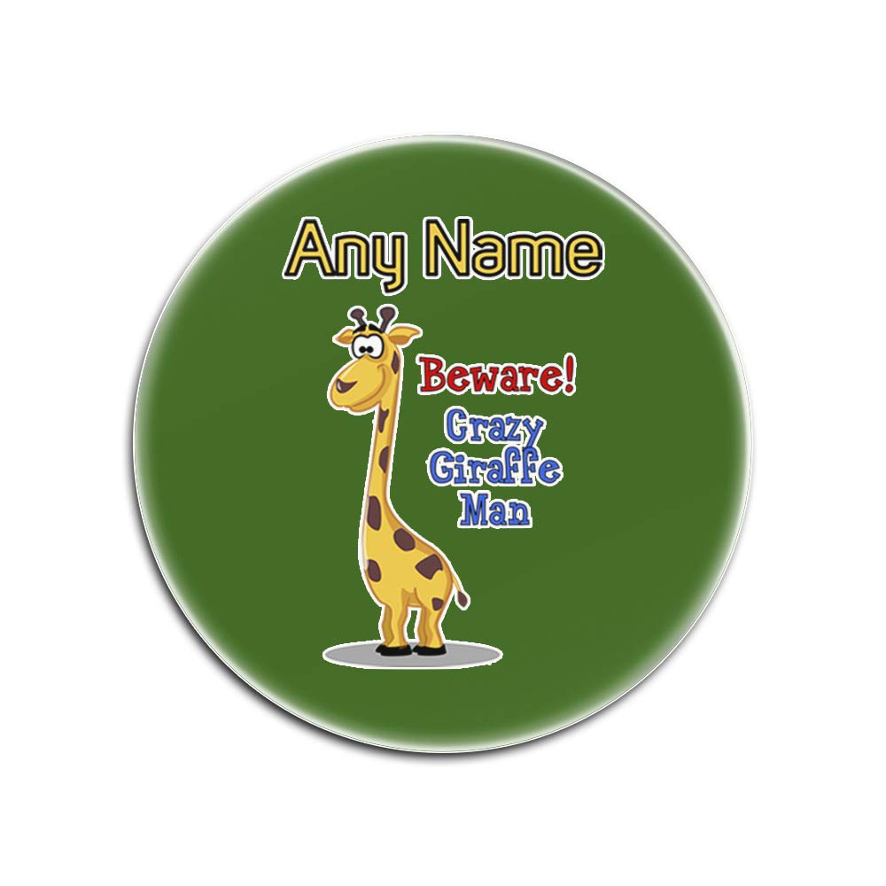 Sous-verres en verre girafe vert ronds en lot de 4 pour protéger la table