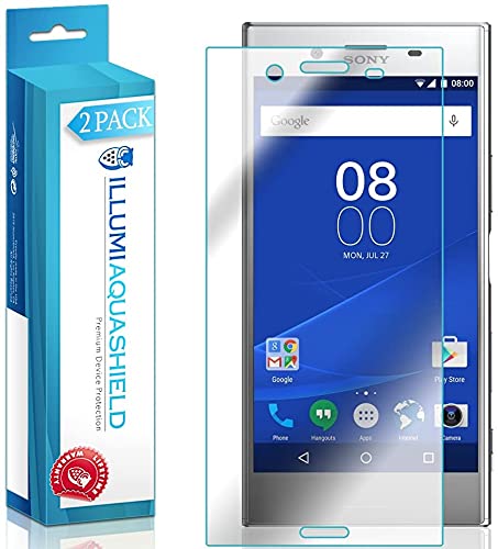 ILLUMI AquaShield Screen Protector Compatible with Sony Xperia XZ Premium (2-Pack) No-Bubble High Definition Clear Flexible TPU Film