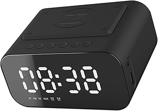 Hemobllo Alto-Falante Alto-Falante Alto-Falante Alto-Falantes De Computador Relógio De Viagem Emparelhamento Alto-Falante Despertador Alto-Falante Despertador Digital Despertador Fm