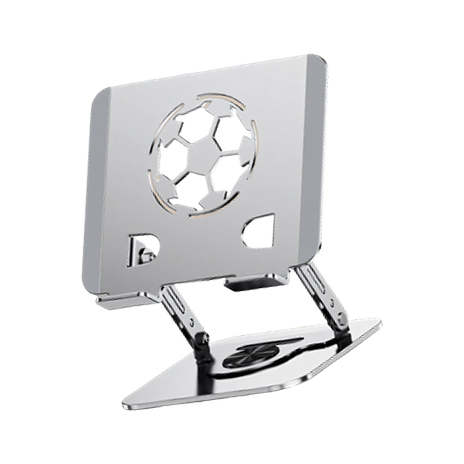 Generisch Supporto per tablet, supporto per scrivania, supporto regolabile per tablet, pieghevole, girevole a 360 gradi, supporto da scrivania per telefono, pieghevole, in metallo, raffreddamento
