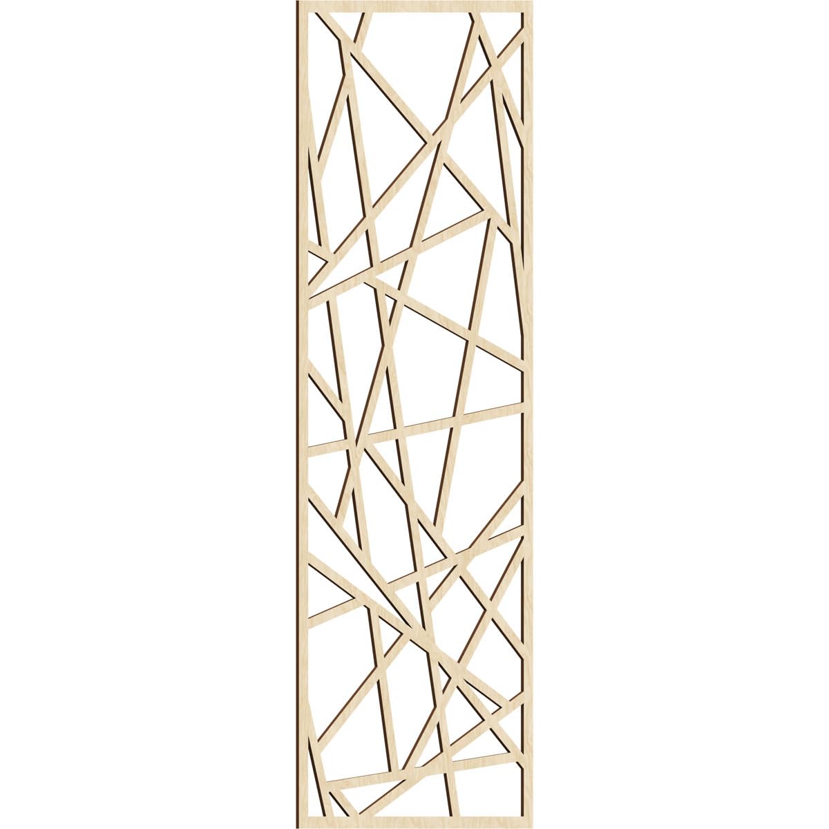 Conway Decorative Pierced Fretwork Wood Wall Panels, 29 3/8"W x 74 3/8"H x 1/4"T, Birch