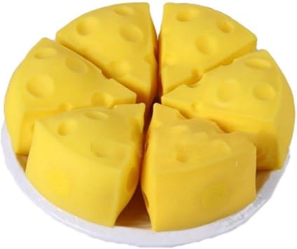 Squishy Fruit, Cute, Funny Toy, Stress Relief, Decompression, For Kids, Adults, Gift Cheese, Set of 6