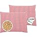 Sparset Herbalind Kirschkernkissen 20x25 cm Almliebe Körnerkissen - 100% Baumwolle Made in Germany - Kariertes Design Wärmekissen für Mikrowelle Wärme- oder Kälte Kissen, rot (2er)