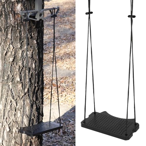 Climbing Stick Aider for Hunting,Lightweight Climbing Aiders Rope Ladder Tree Stand Step,Daisy Chain Single Step Aider,Non-Slip Tree Climbing Sticks,Saddle Hunting Accessories
