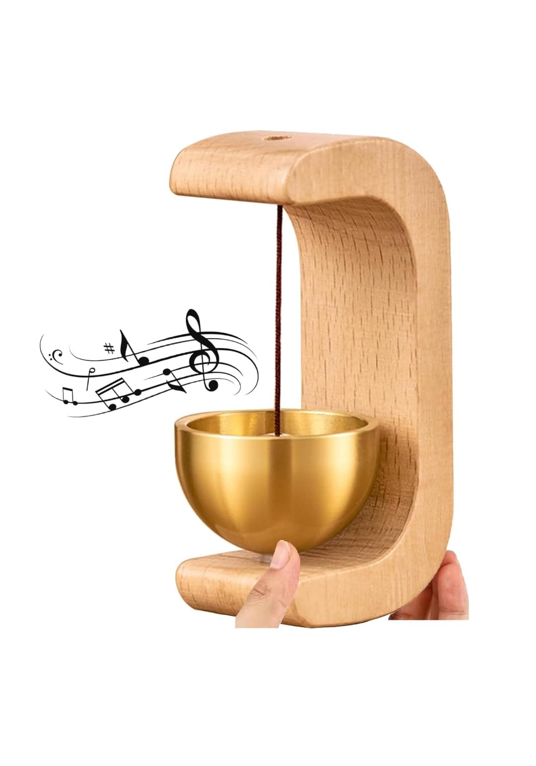 Krishna Zone Beech Wood Door Bell Without Wire Send Adhesive Tape, Dopamine Magnetic Store Entrance Doorbell, Doorbell For Homes, Decoration Multifunctional Doorbell, Doorbell Can Be Used As A Gift