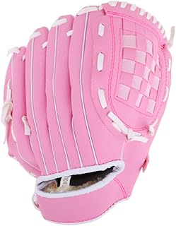 Team Sport - Guante de béisbol para zurdos, resistente al desgaste, color rosa, talla M