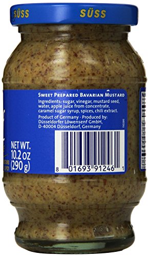 Lowensenf Bavarian Sweet Mustard Jar 10.05 Ounce