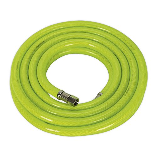 Sealey AHFC538 High Visibility Air Hose with 1/4" BSP Unions, 5m x 10mm Ø