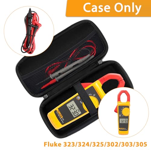 Image of Klawdsky Hard Tool Carrying Case for Fluke 323 /324 /325 /303 /305 Clamp Multimeter FC True RMS Meters(Case Only) (Pack of 3)