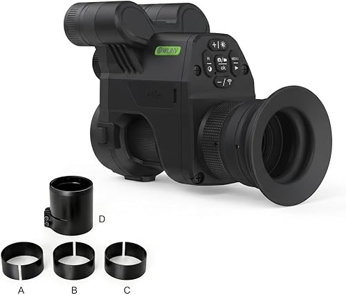Miniatura 12 de Monocular de visión nocturna para caza,1080P,Clip en alcance con IR 850nm y 940nm,Alcances de caza infrarrojos para rifles,Iluminador IR con WiFi