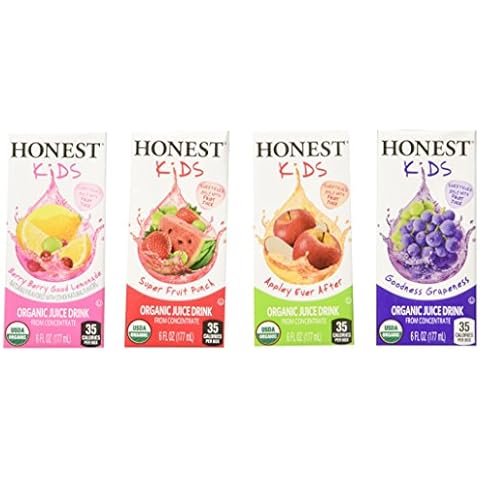 Honest Kids Organic Fruit Juice Drink Boxes, Assorted Flavors, 329.34 oz Cover
