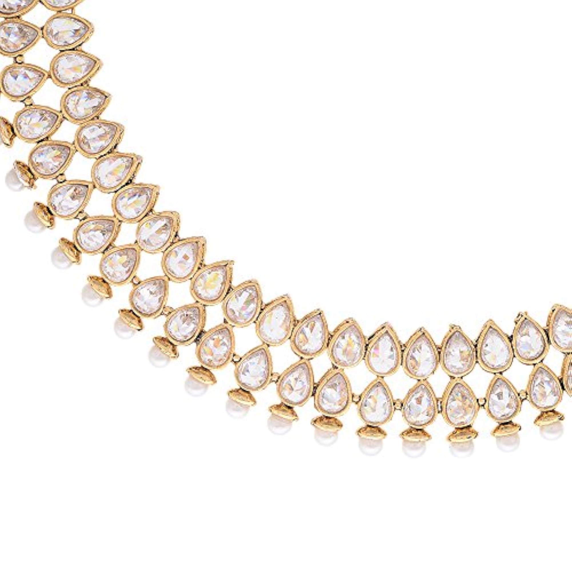 Traditional Brass Plated Necklace Set