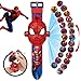 GJPSXTY Digitale Projektor-Armbanduhr, Spielzeug-Armbanduhr für Kinder, 24 Cartoon-Animation, mit Bilder-Motiv, für Geschenke für Kinder/Jungen Spinne