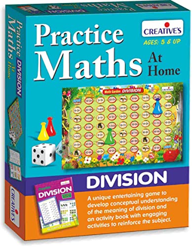 Creative’s Practice Math at Home Division | Learning Math Game for Kids | Educational Board Game to Practice Division | Activity-Based Math Toy for Ages 5 & Up