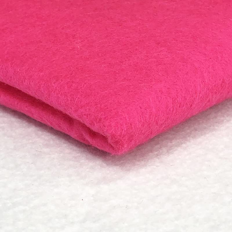 Acrylic Felt Fabric by the Metre - 60" (150cm) Extra Wide, 1mm Thick - Continuous Length Soft Crafting for Sewing, Applique, Decorations & Upholstery - Discount Fabrics LTD(Cerise,0.5) โ image 1