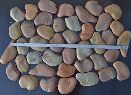 Concrete Molds DIY Sold Set 22 Concrete MOLDS River Rock Stone Moulds Wall Veneer Stones for FIREPLACES #W05 - Thumbnail 4