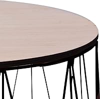 Vista 8 de Mesa de centro mesa de Centro para salaMesa de centro 2 piezas NegroAdecuado para dormitorios, salas de estar y comedores