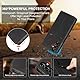 QHOHQ Handyhülle für Samsung Galaxy A56 / A36 5G Hülle mit Panzer Glas, Premium Leder Schutzhülle, [RFID Blockierung], Magnet Klappbar Flip Case Tasche, Multifunktional, Stoßfest-Schwarz