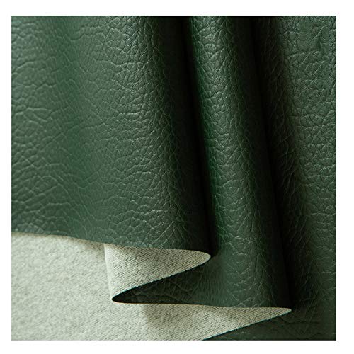 Tissu simili cuir imperméable synthétique souple vert ameublement
