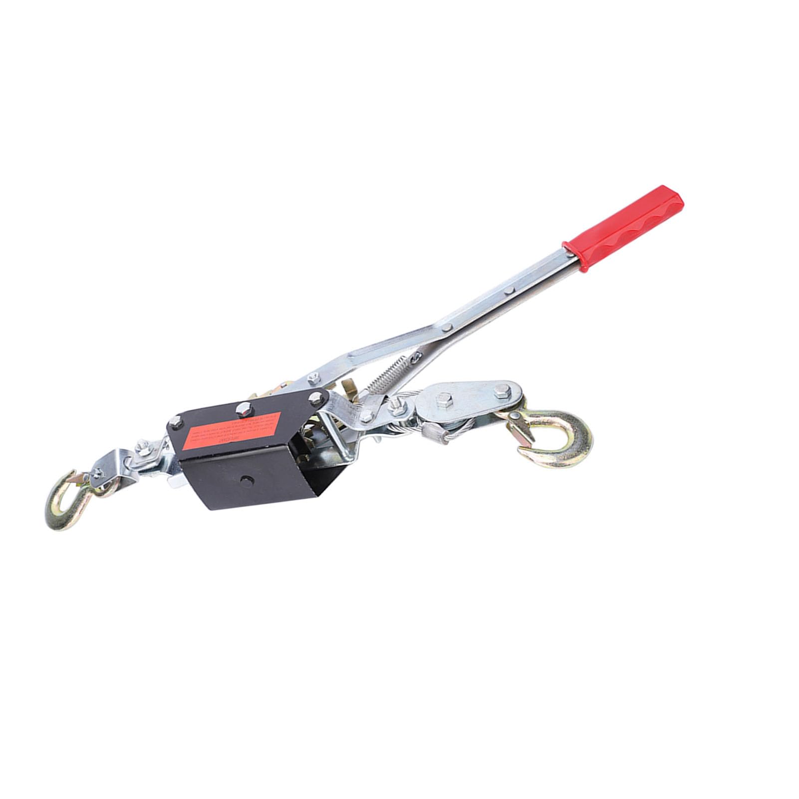 Tbest Estrattore Manuale per Fune Strumento di Serraggio Mini Tenditore Strumento di Sollevamento a Doppio Gancio Argani Automobilistici 2 Tonnellate (2T)