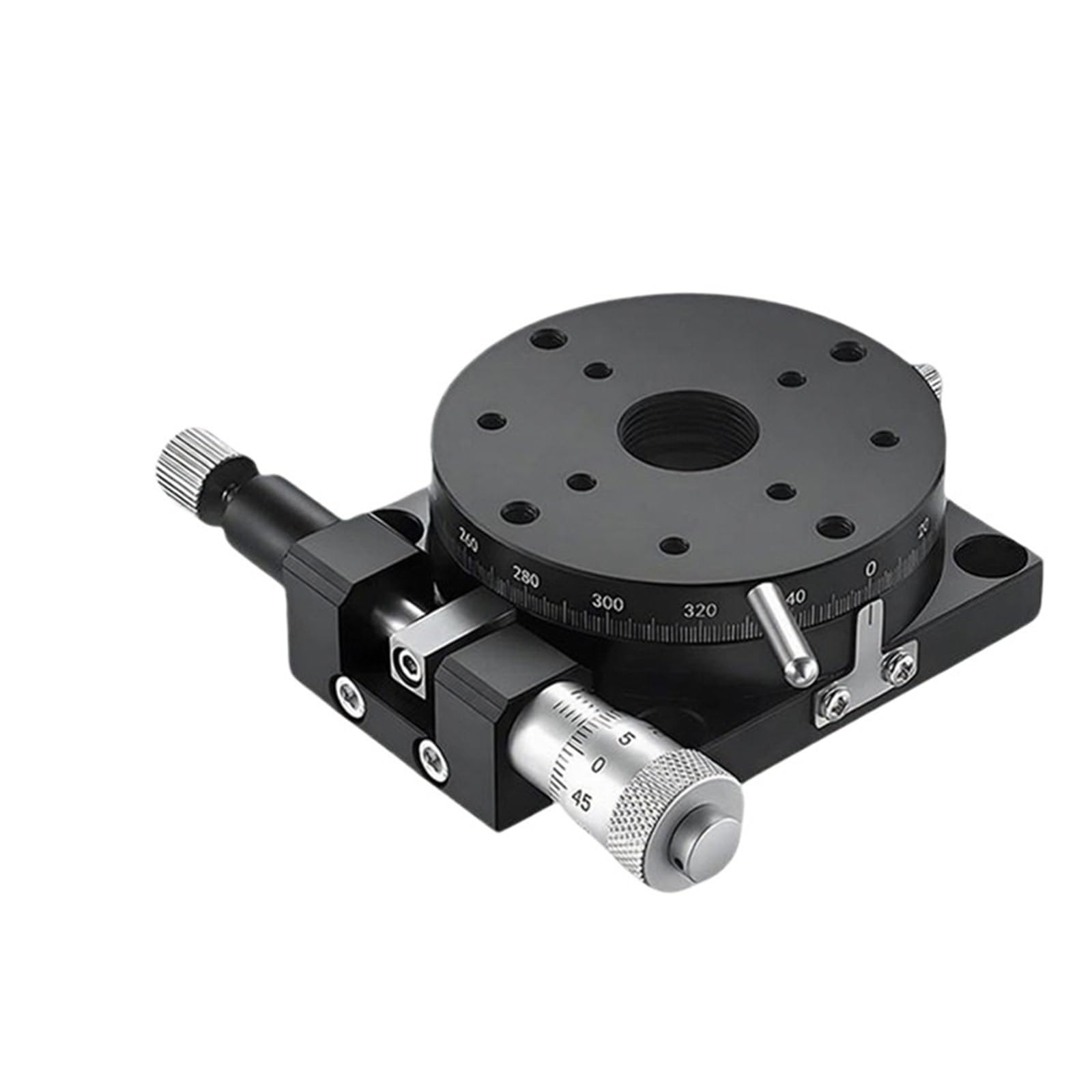 Mesa deslizante giratoria de eje R manual con plataforma RS60-R ajustable 7