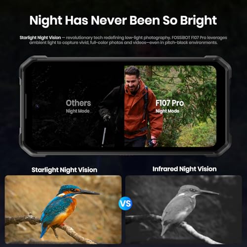 Image of FOSSIBOT F107 Pro 5G Rugged Phone Unlocked, 200-megapixel 4K Ultra-high-Definition Camera, 30GB + 512GB Storage Smartphone, 28000mAh Battery Phone, Android 15,6.95 inch 120Hz Display Waterproof Phones