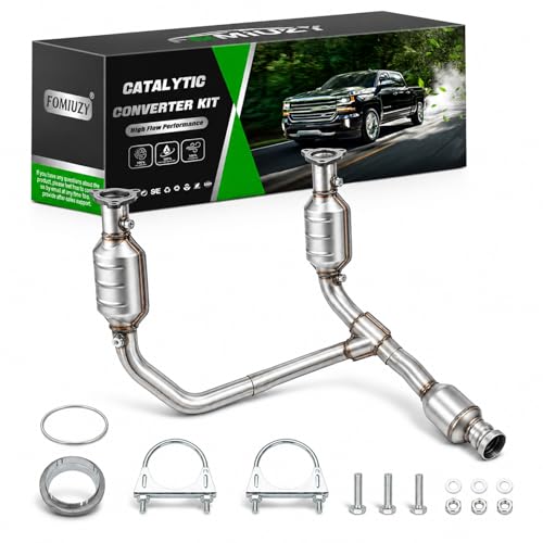 FOMIUZY Catalytic Converter Kit Direct-Fit Chevy Silverado GMC Sierra 1500 2014 2015 2016 2017 2018 Suburban Tahoe Yukon XL 4.3L 5.3L 6.0L