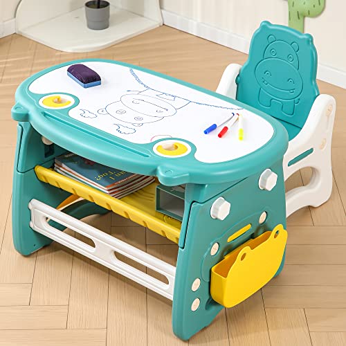 WHY TOYS Kids Table and Chair Set The Table Can