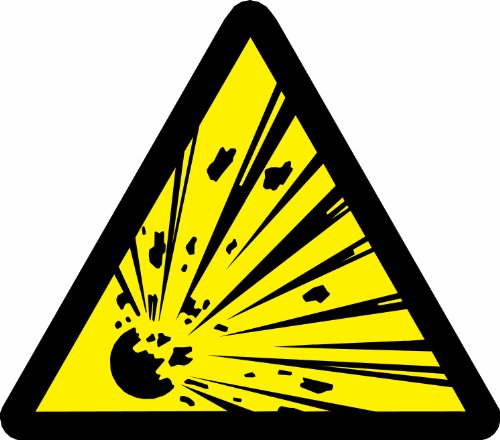 Étiquettes d'avertissement matériau explosif pour sécuriser vos locaux