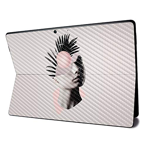 Image of MightySkins Carbon Fiber Skin for Microsoft Surface Pro X - Empty Mind | Textured Carbon Fiber Finish | Easy to Apply, Remove, and Change Styles | Made in The USA