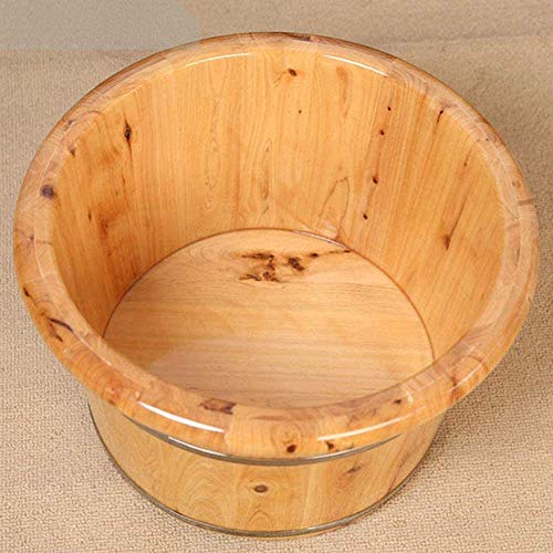 Tina de masaje para pies en madera maciza marrón miniatura 5