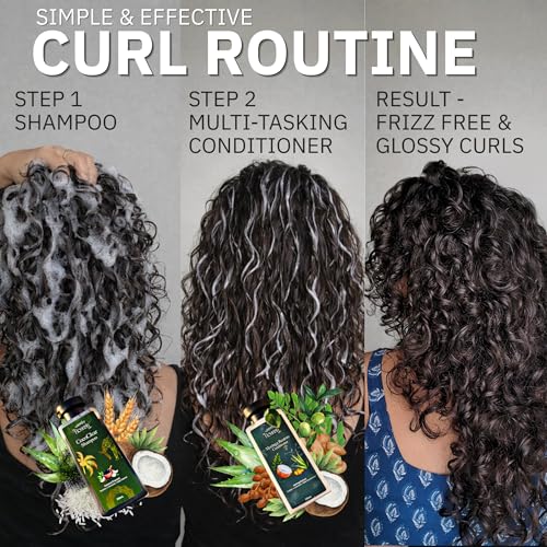 Image of Herbal Frizz Control Conditioner for Dry, Damaged & Frizzy Hair 250mL | Moringa, Dates & Fermented Coconut Extract | Deep Hydration & Smoothness | Herbal Conditioner for Men & Women