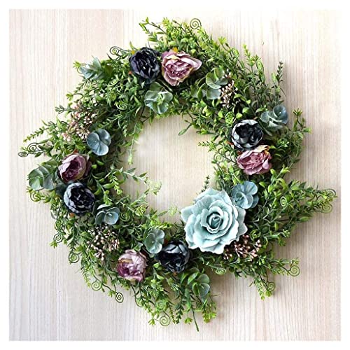 Couronne de Noël artificielle couronne de printemps pour décoration de porte