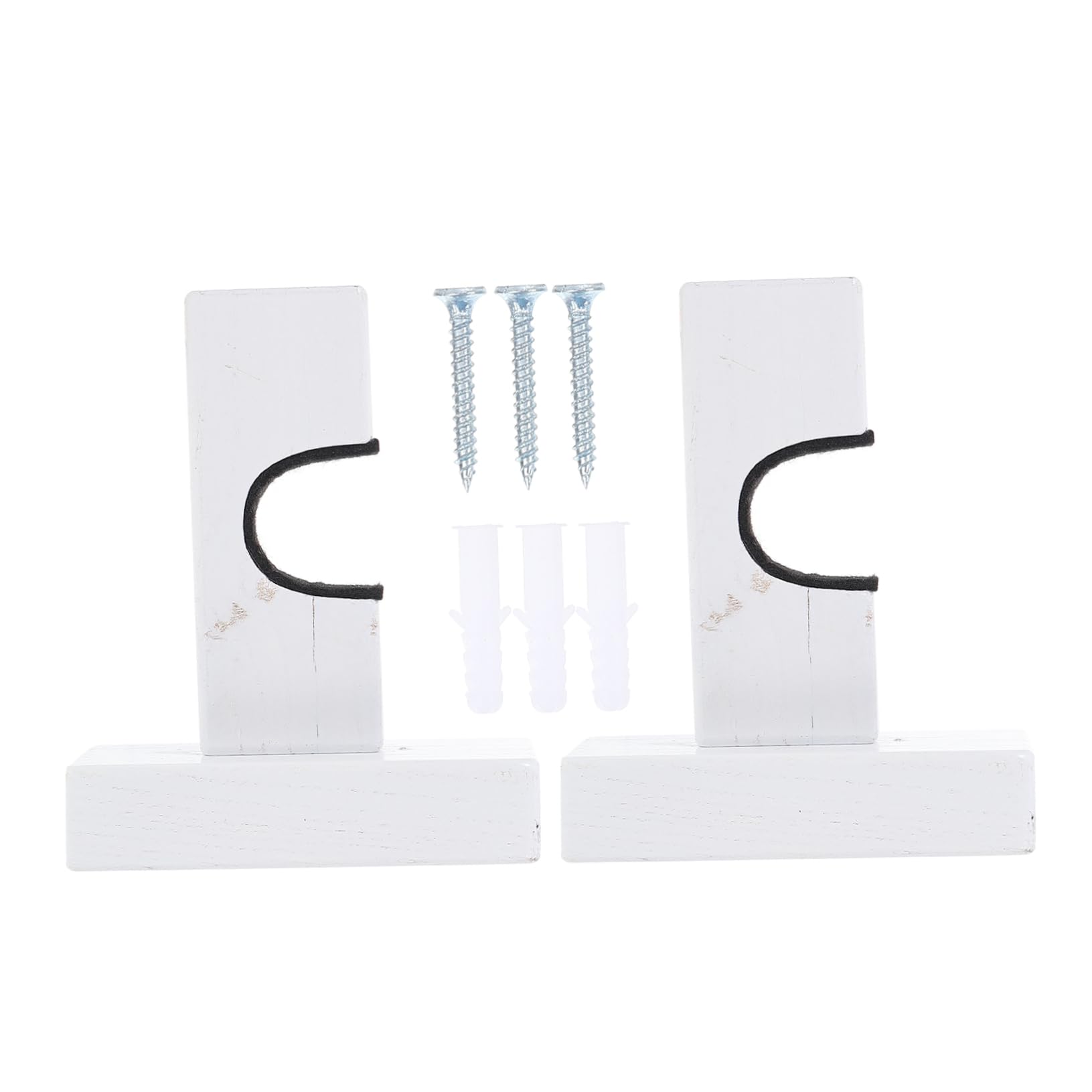 HANABASS Bat Wall Hanger Baseball Bat Display Rack Hockey Stick Mount Wooden Bat Rack Sturdy and Practical Bat Holder for Home