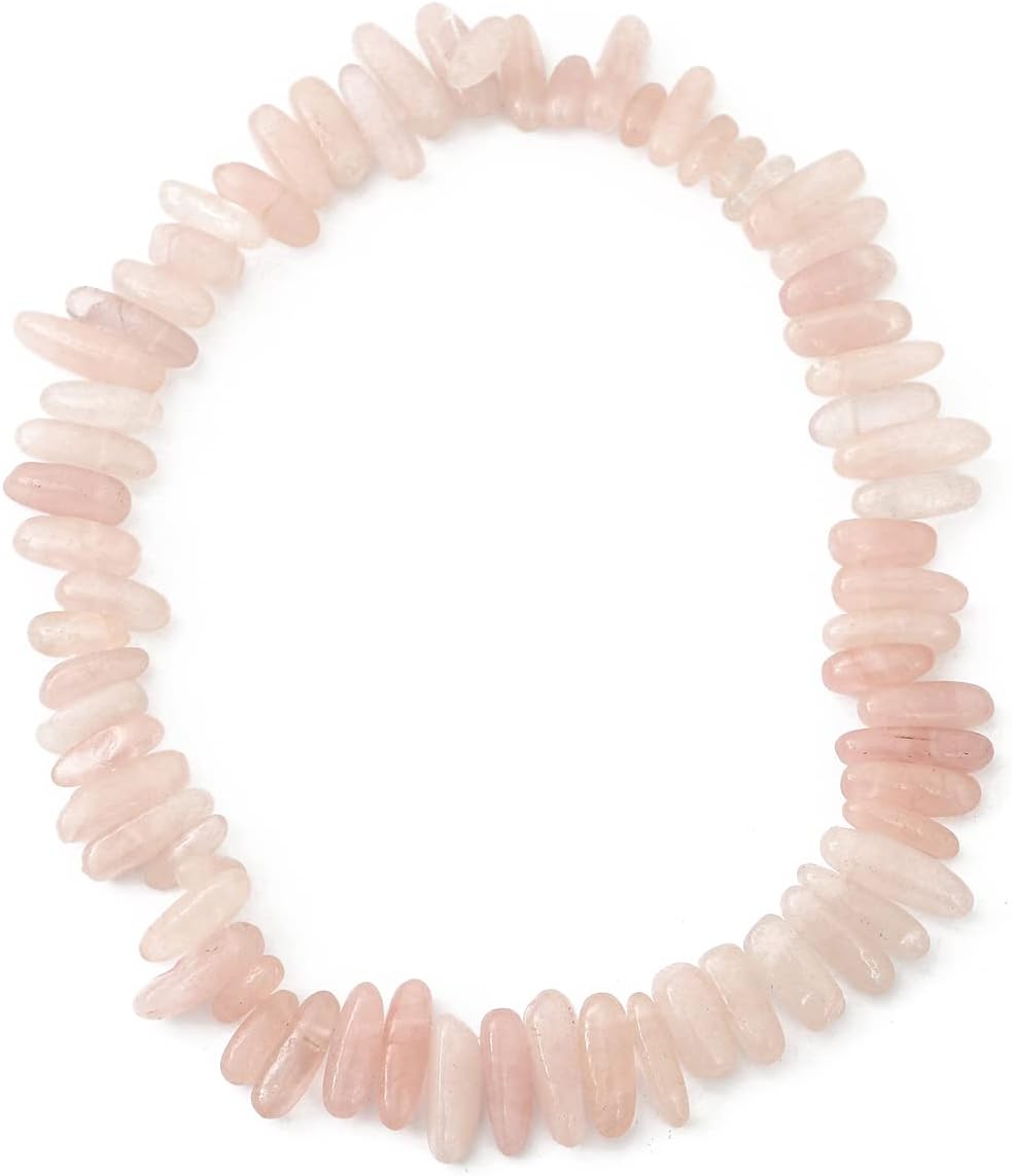 Natural Rose Quartz Irregular Teardrop Stone Beads 0.4"-1.2" Loose Semi Gemstone Beads for Jewelry Making 15 Inch/Strand - Image 6