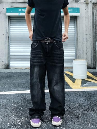 Men's Casual Loose Straight Jeans Street Design Slim Style Suitable for Daily Casual3