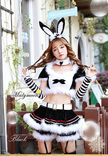 ［malymoon］ マリームーン サンタコス サンタ コスプレ コスチューム バニー ウサ耳 ショーパン スカート レ...