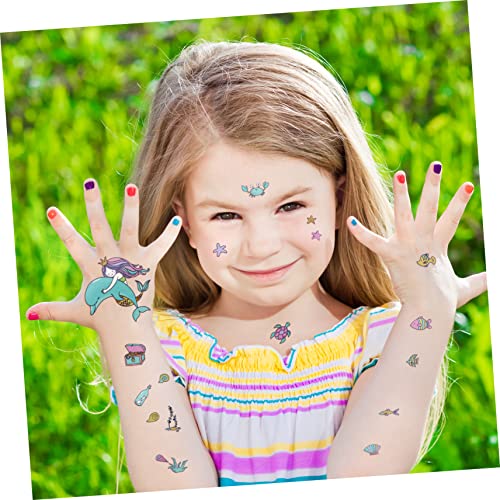 Beaupretty 15 Folhas De Adesivos De Tatuagem Infantil Adesivos De Menina Adesivos De Tatuagem Falsa