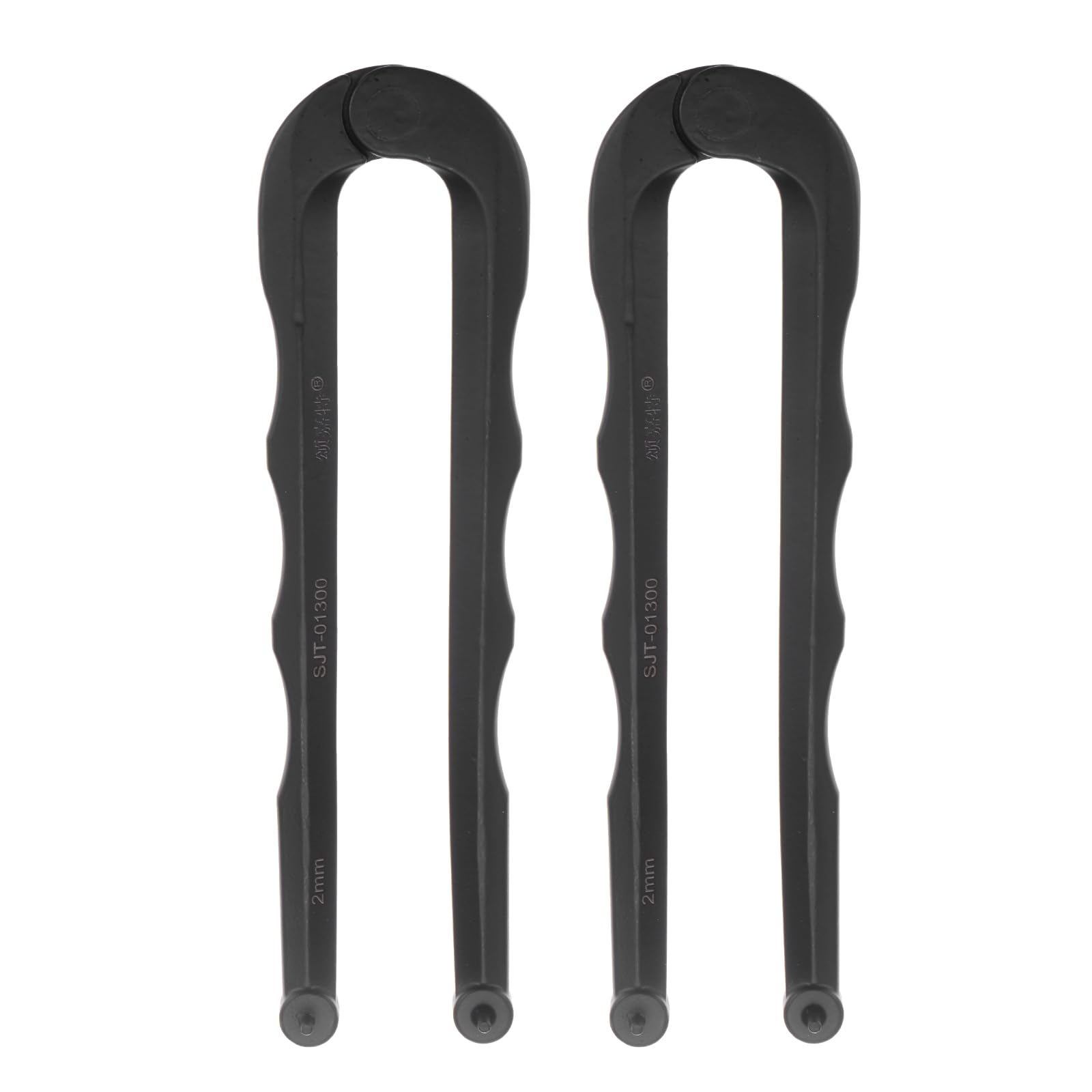 HARFINGTON 2pcs Adjustable Face Spanner 2mm Dia 8-150mm Opening Range Universal Angle Grinder Wrench Pin Pliers for Round Nuts with Drilled Holes