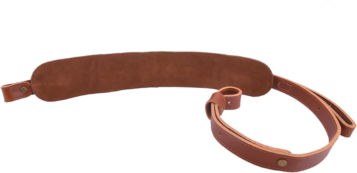 Leather Rifle Gun Sling with Ammo Shell Holder for .357 .45-70 .30-30 .30-06 .22LR .308 .12GA 16GA 20GA