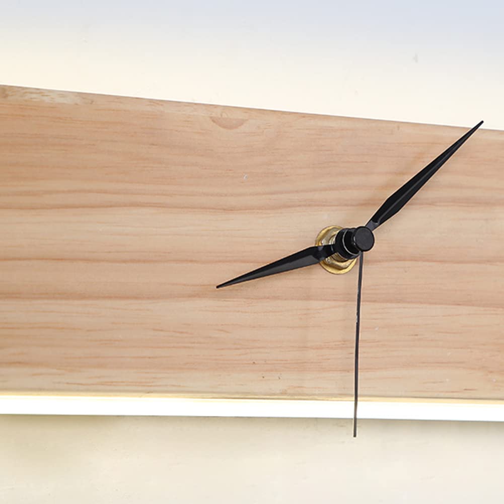 Horloge Murale rectangulaire en Bois LED 8W, Style Moderne, pour Chambre, Salon, Couloir, éclairage d'ambiance 4000K