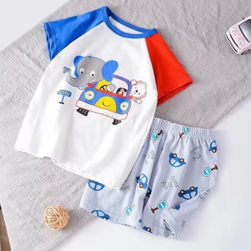 Image of Bold N Elegant Unisex Child Cotton Solid - Be Bold Inside & Elegant Outside T-Shirt And Shorts Clothing Set