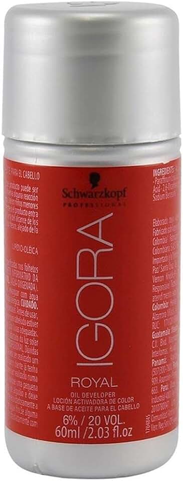 Água Oxigenada 6% 20 Vol Igora Royal Schwarzkopf 60ml