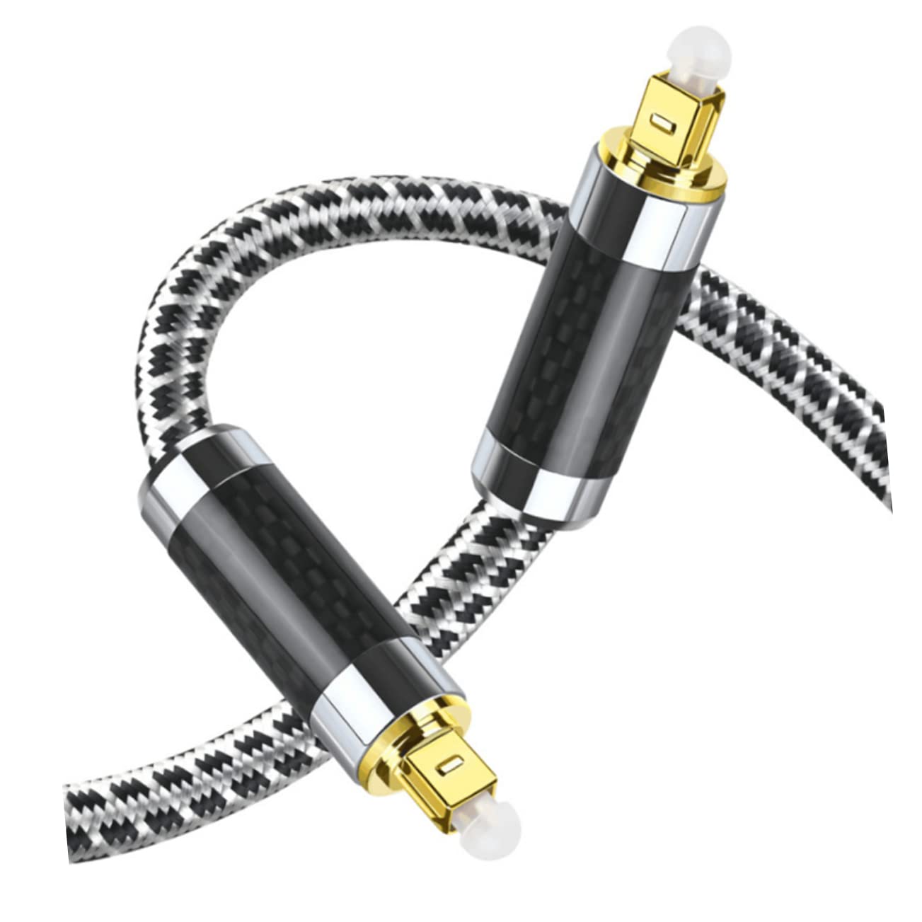 NUOBESTY Cavo Audio Ottico Digitale Maschio a Maschio 5 Metri Nero