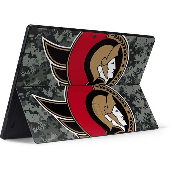 Skinit Decal Tablet Skin Compatible with Surface Pro 7 - Officially Licensed NHL Ottawa Senators Camo Design