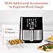 COSORI Air Fryer Oven with Customizable Shake Reminder, Additional Accessories, Nonstick and Dishwasher-Safe Detachable Basket, 100 Paper Plus 1100+ Online Recipes, 5.8QT, Stainless Steel