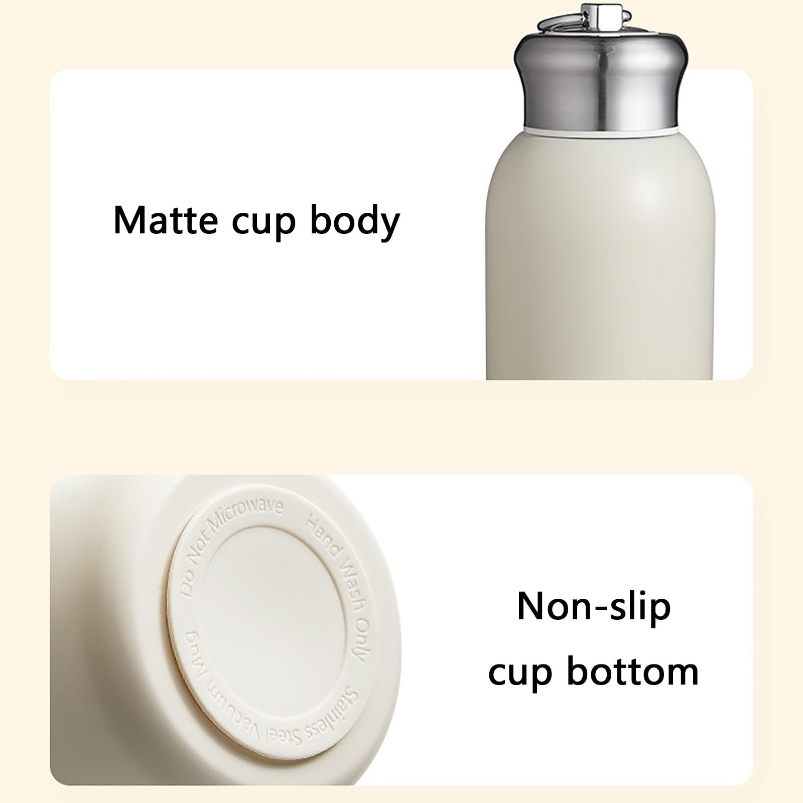300ml / 10oz, Thermobecher Klein, Isolierbecher, Hält Warm und Kalt, Klein und Handlich, Als Geschenk für Andere Geeignet