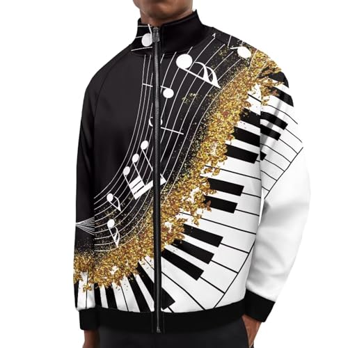 Image of Men's Lightweight Jackets Casual Full Zip Fleece Jacket Men Coats Fashion Long Sleeve Sweatshirt