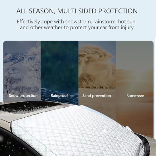 Couverture de neige pour voiture VW Golf 4 protégeant le pare-brise contre le gel et la chaleur